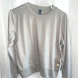 Vuori Womens Daydream Crew, Light Heather Grey